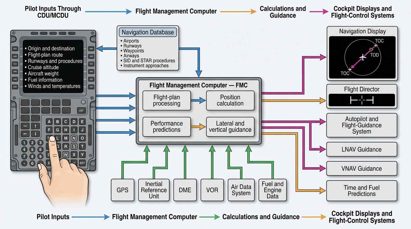 Simplified FMS information-flow diagram