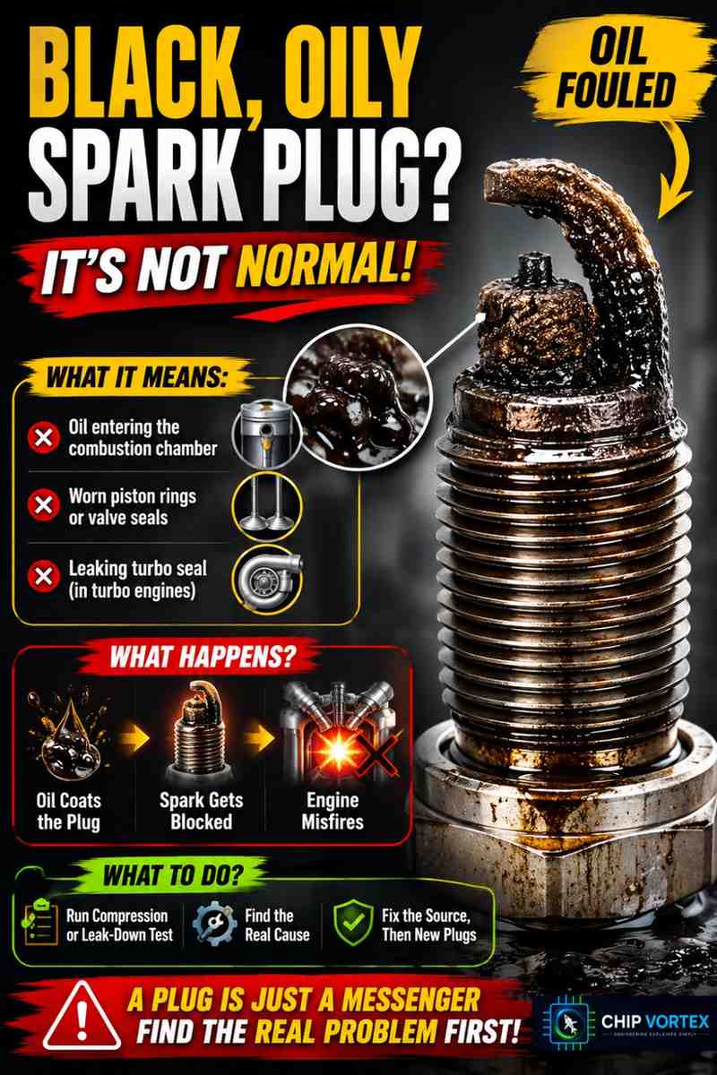 Oil Fouled spark plug