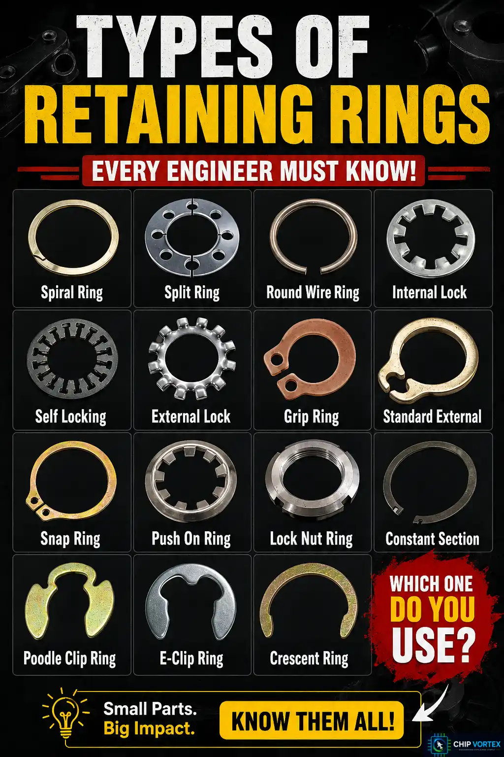 Types of Retaining Rings Every Engineer Must Know (Complete Guide)