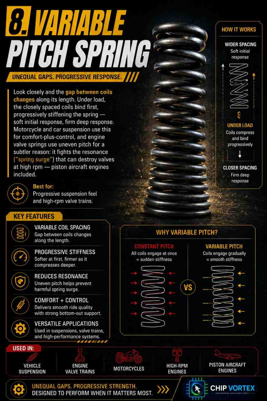 Variable Pitch Spring
