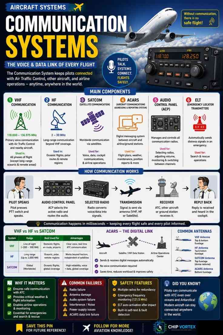 Aircraft Communication Systems: The Voice & Data Link of Every Flight