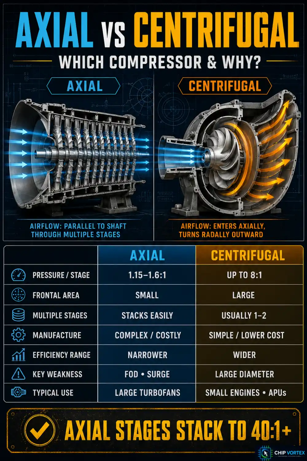 Axial vs Centrifugal Compressors