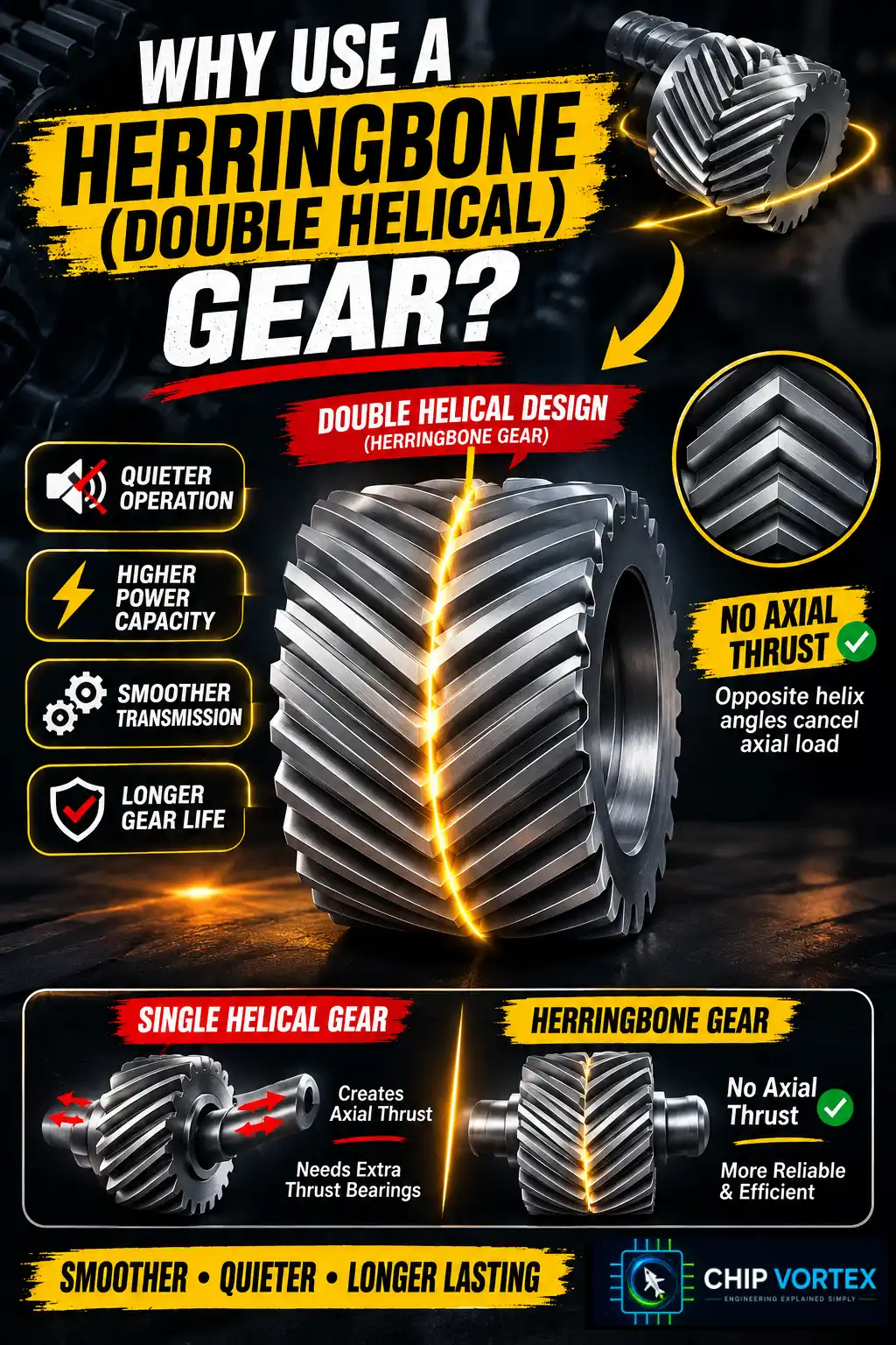 Herringbone (Double Helical) Gear