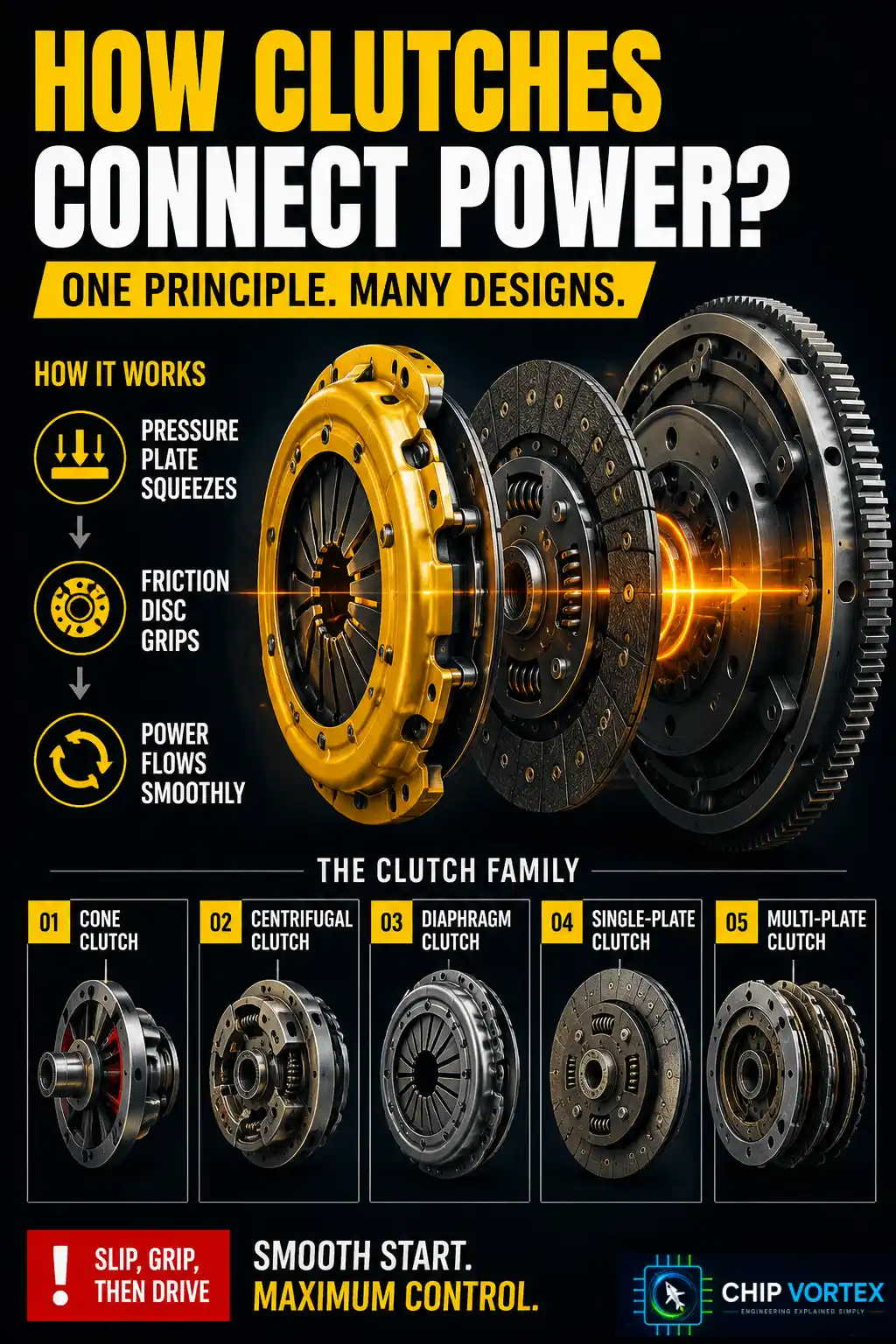 1. Friction Clutch — The Family