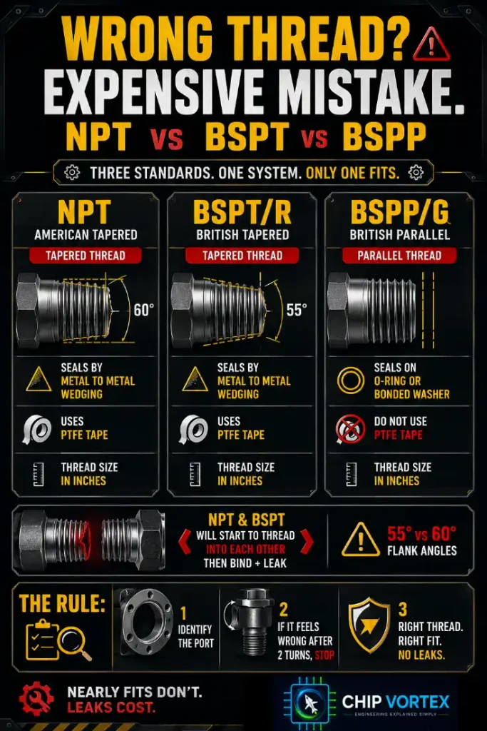 The Thread Trap: NPT vs BSPT vs BSPP