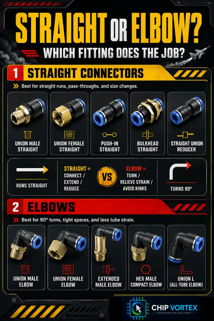 Straight Connectors and Elbows