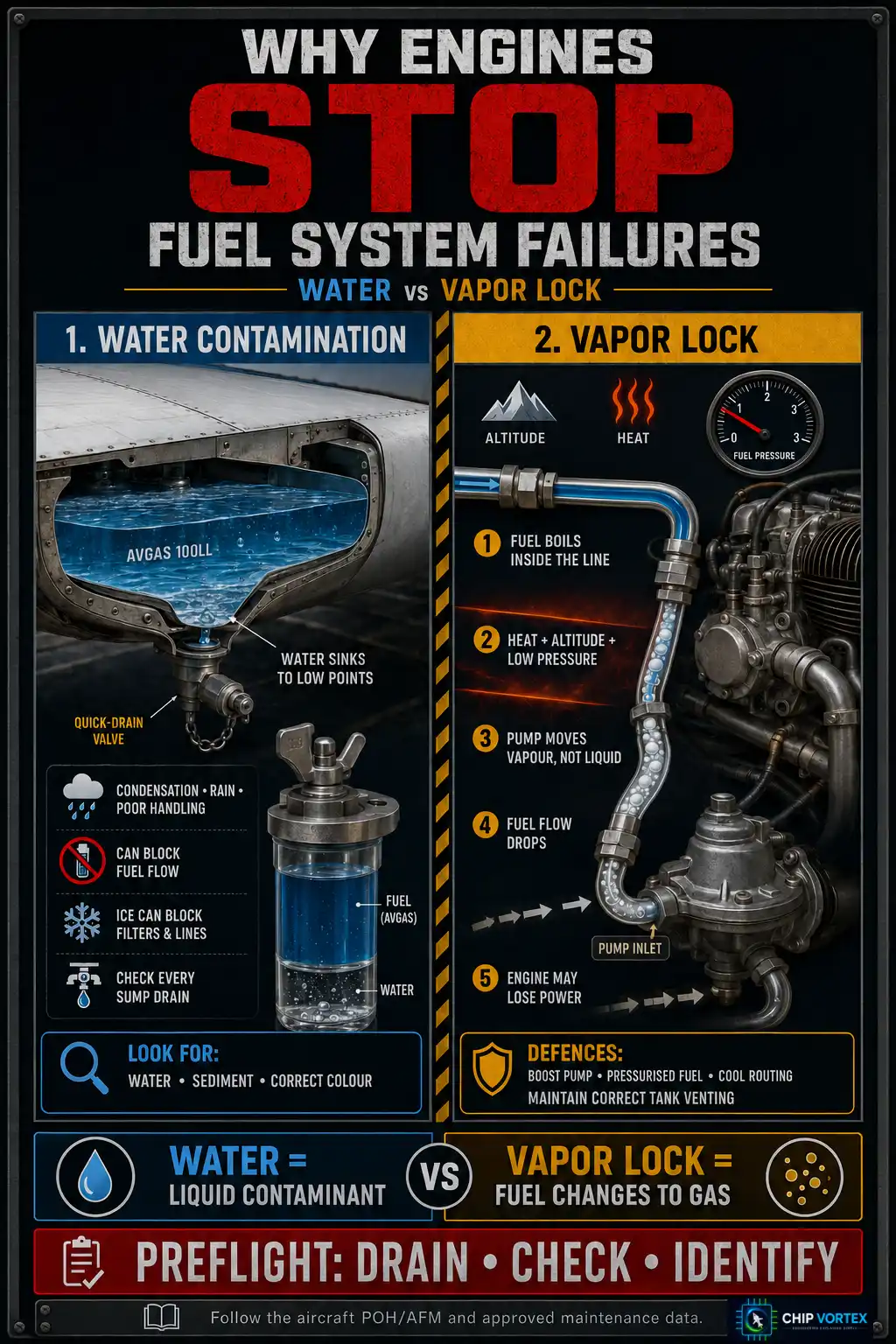 Contamination and Vapor Lock: The Two Classic Failures