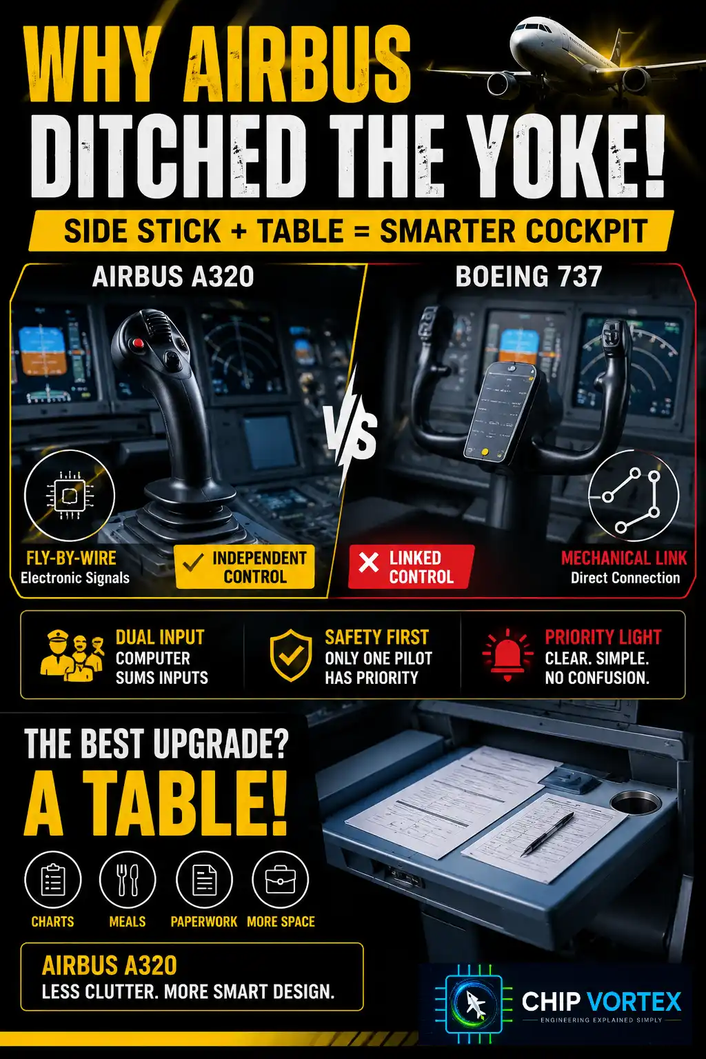 The Airbus Difference: The Sidestick (and the Table It Paid For)