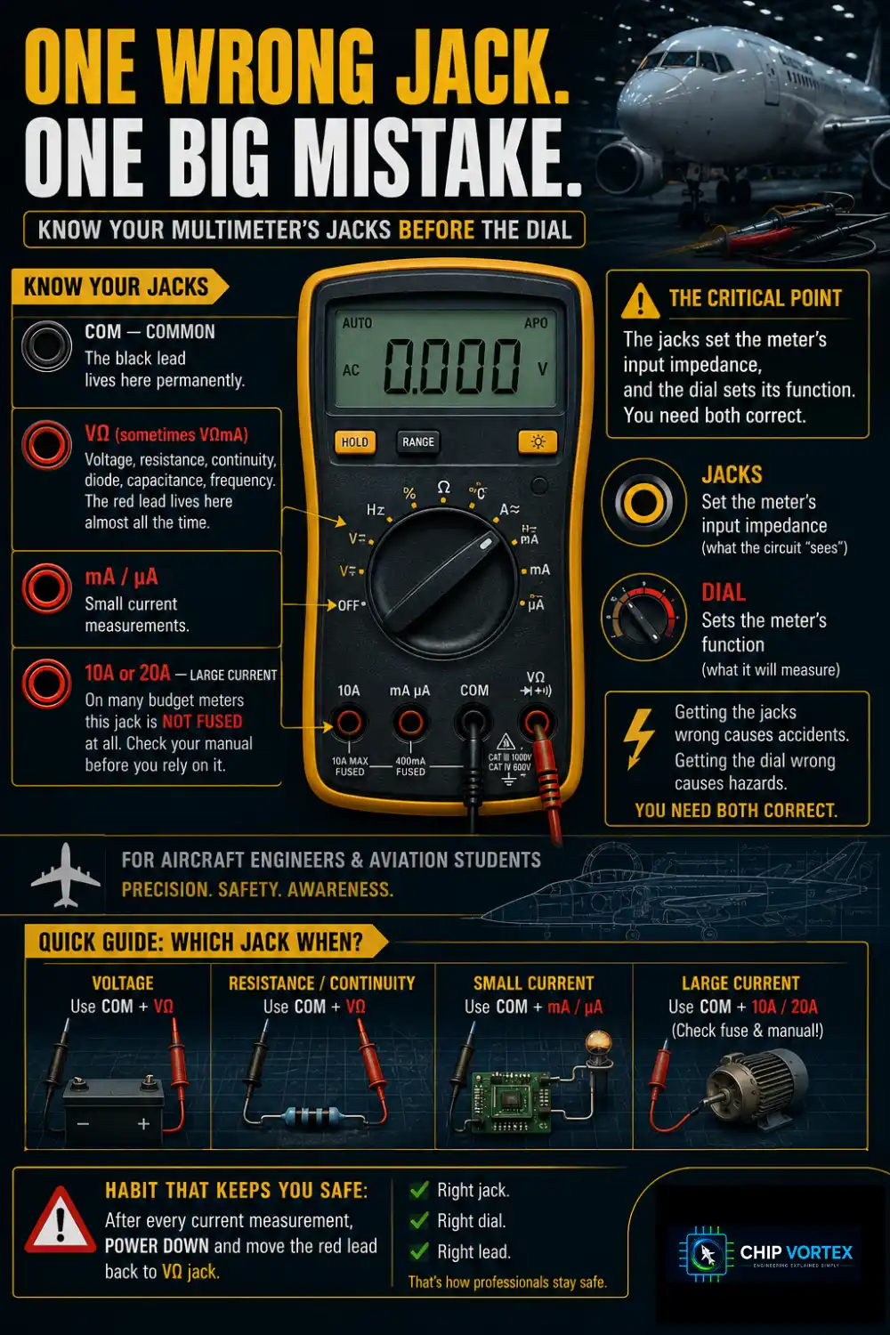 Know Your Multimeter's Jacks Before the Dial