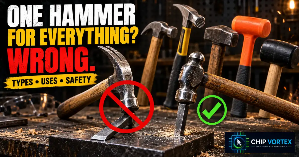 Types of hammer featured image.