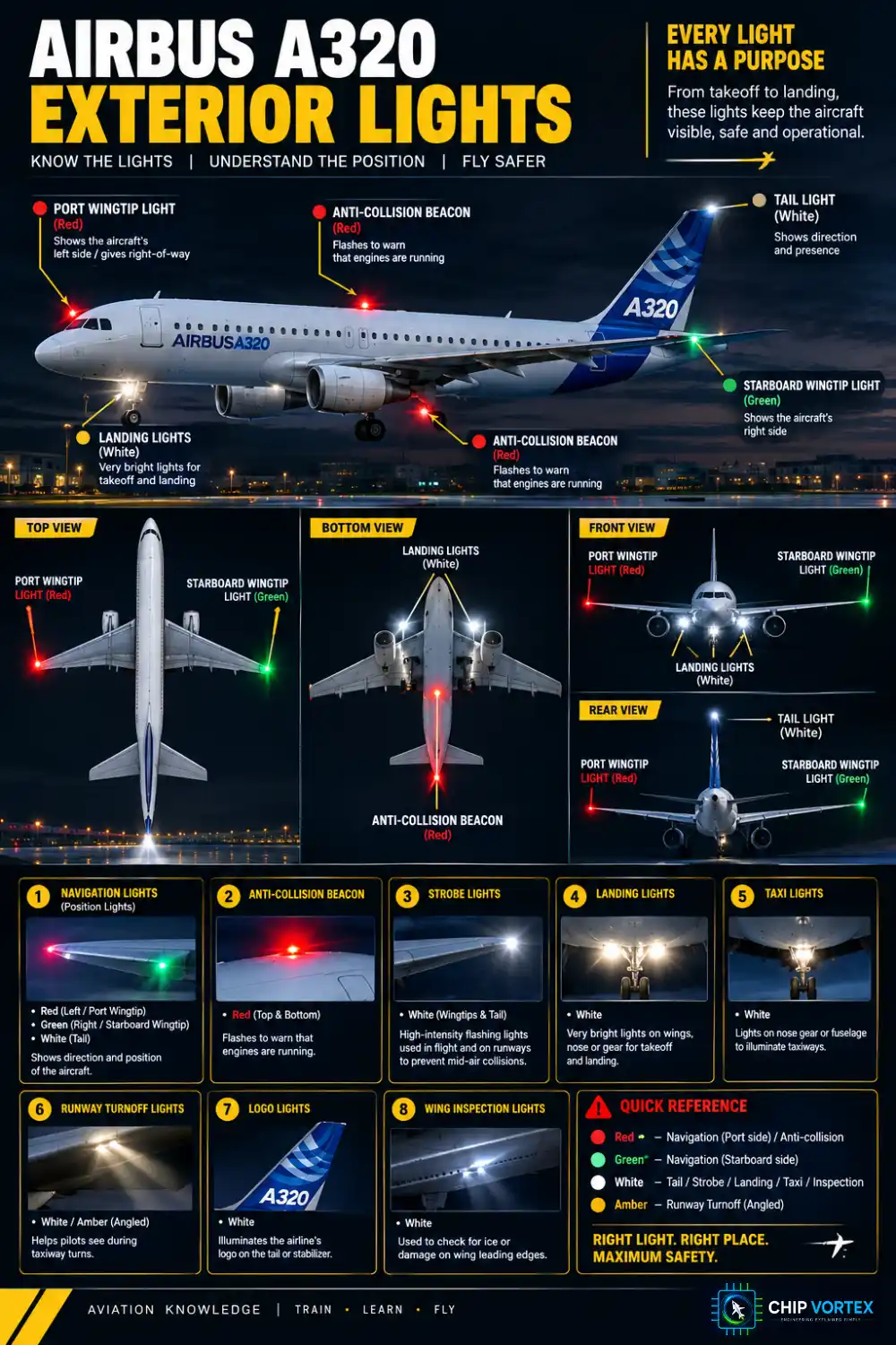 Aircraft Lights Explained: Colours, Rules and Meaning